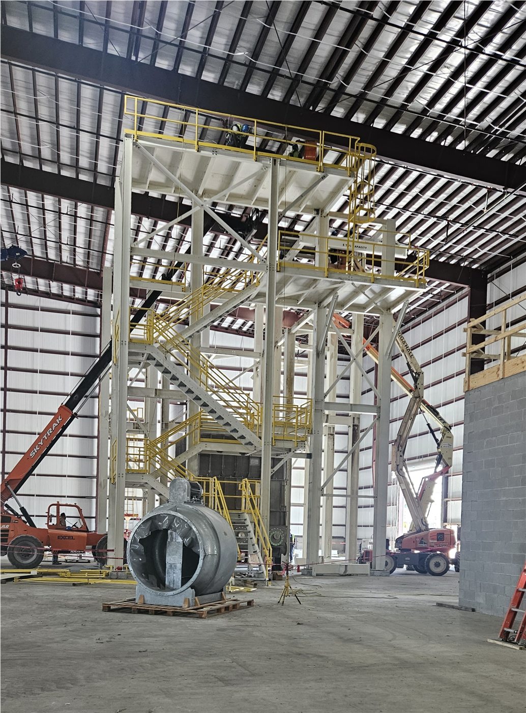 Project steel prepared for shipment