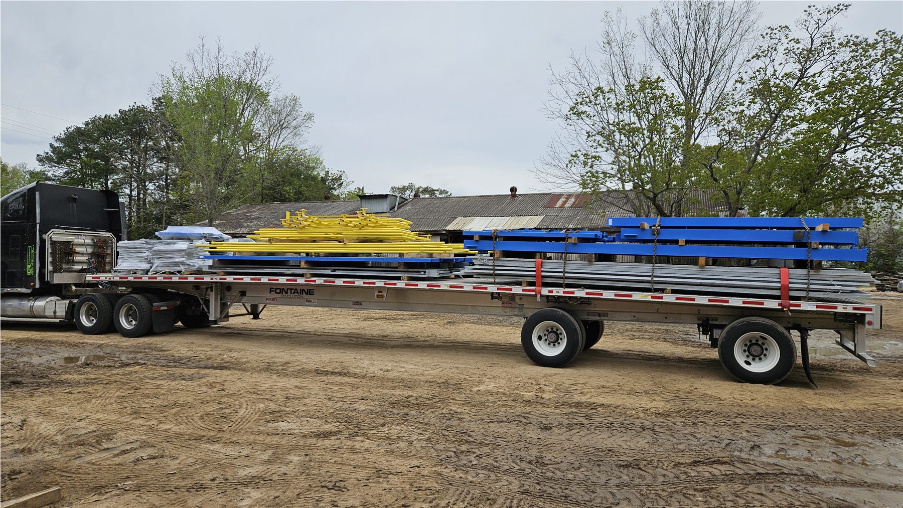 Fabricated steel bundled for delivery